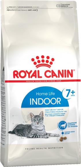 Корм Royal Canin Indoor 7+ для пожилых кошек в возрасте от 7 до 12 лет живущих в помещении 400 г