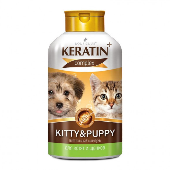 Шампунь Rolf Club Кератин+ Kitty&Puppy для котят и щенков 400мл
