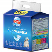 Подгузники для собак, кошек 1-2,5 кг размер XXS 12шт Cliny