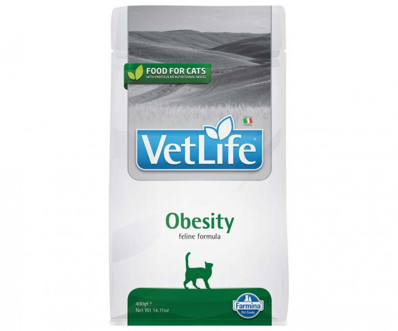 Ветеринарный корм Farmina Vet Life Cat Obesity для кошек при ожирении 400гр