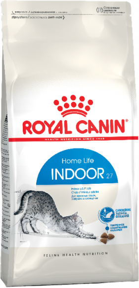 Корм Royal Canin для домашних кошек c нормальным весом (1-7 лет) Indoor 27 200гр