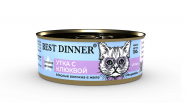 Ветеринарный влажный корм Best Dinner Exclusive Vet Profi Urinary для кастрированных котов и стерилизованных кошек (УТКА, КЛЮКВА) 100 г