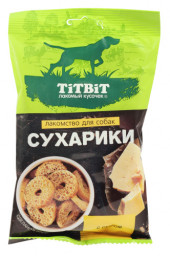 Лакомство ТитБит Сухарики с сыром лакомство для собак 55 г Лакомство ТитБит Сухарики с сыром лакомство для собак 55 г