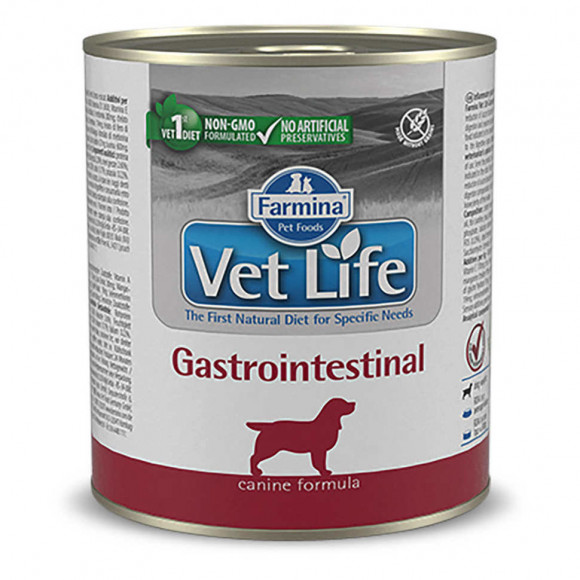 Ветеринарный влажный корм Farmina Vet Life Dog Gastrointestinal для собак с нарушением работы желудочно-кишечного тракта 300гр