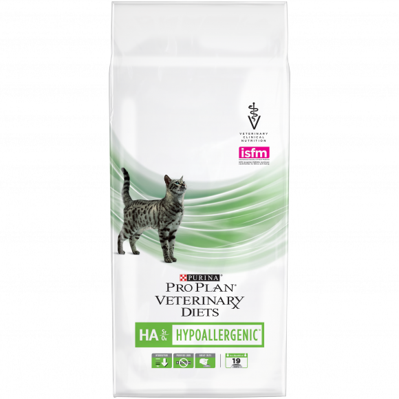 Ветеринарный корм Purina Pro Plan Veterinary Diets HA для кошек при аллергических реакциях, 1,3кг