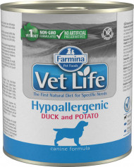 Ветеринарный влажный корм Farmina Vet Life Dog Hypoallergenic Duck&Potato паштет для собак при пищевой аллергии или пищевой непереносимости Утка с картофелем 300 г Ветеринарный влажный корм Farmina Vet Life Dog Hypoallergenic Duck&Potato паштет для собак при пищевой аллергии или пищевой непереносимости Утка с картофелем 300 г