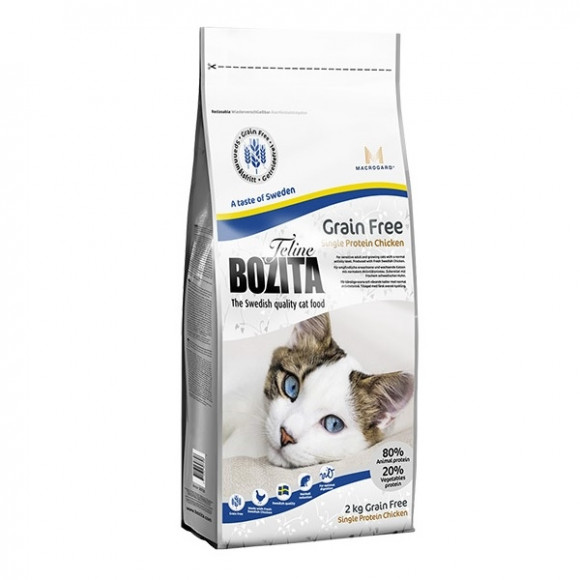 Корм Bozita Feline Funktion Grain Free Single Protein для взрослых и растущих кошек беззерновой корм с курицей 2кг