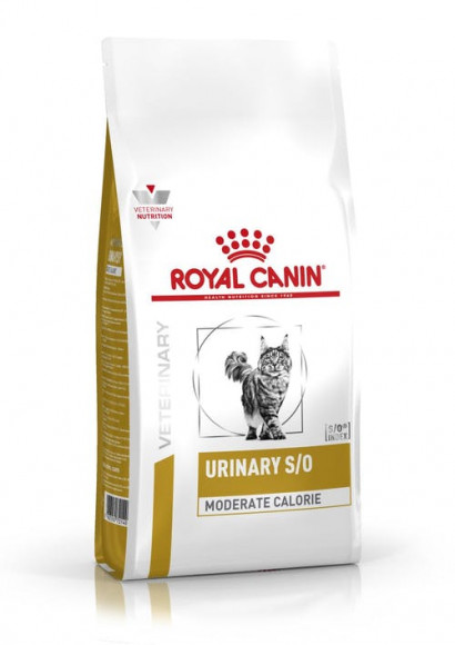 Ветеринарный корм Royal Canin Urinary Moderate Calorie S/O для кошек при заболеваниях дистального отдела мочевыделительной системы 400гр