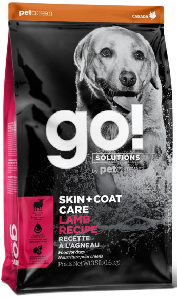 Корм GO! NATURAL Holistic Skin + Coat Lamb Meal Recipe для щенков и собак с со свежим ягненком 1,6кг