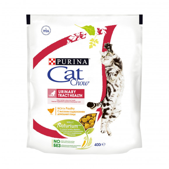 Корм Purina Cat Chow для кошек для поддержания здоровья мочевыводящих путей, домашняя птица, 400 г