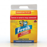 Mr.Fresh Expert Super пеленки гелевые ежедневные 90*60 6шт