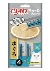 Лакомство Inaba Ciao Churu функциональное пюре для кошек тунец Магуро Водный баланс 14г * 4шт