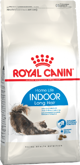 Корм Royal Canin для домашних длинношерстных кошек Indoor Long Hair 2кг