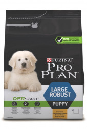 Корм Purina Pro Plan для щенков крупных пород мощного телосложения Курица и Рис 3кг