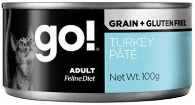 Консервы GO! Natural Holistic Sensitivities Limited Ingredient Grain-Free Turkey Pâté  беззерновые с индейкой для кошек с чувствительным пищеварением 100гр