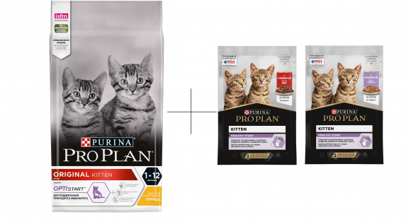 АКЦИЯ!!! Корм Purina Pro Plan для котят с курицей, 1.5 кг + 2*85гр в подарок! АКЦИЯ!!! Корм Purina Pro Plan для котят с курицей, 1.5 кг + 2*85гр в подарок!