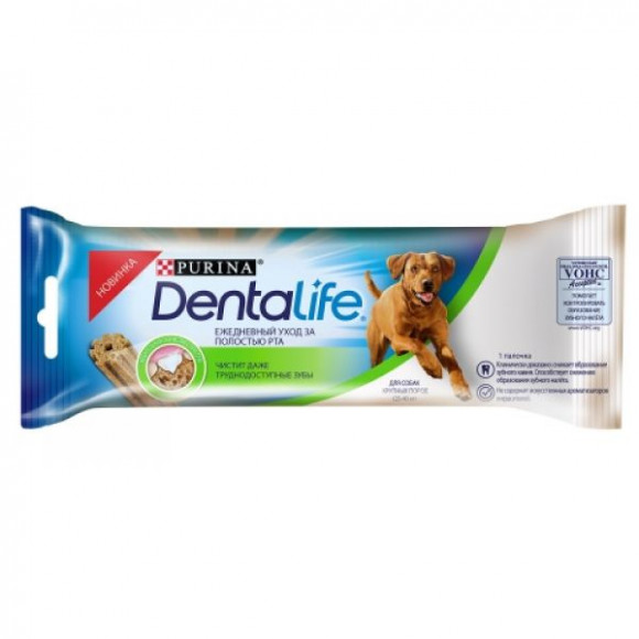 Корм Purina Pro Plan Dentalife для взрослых собак крупных пород, 35,5г
