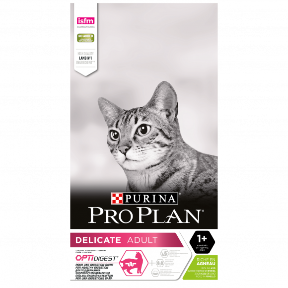 Корм Pro Plan для кошек с чувствительным пищеварением Ягненок 10кг