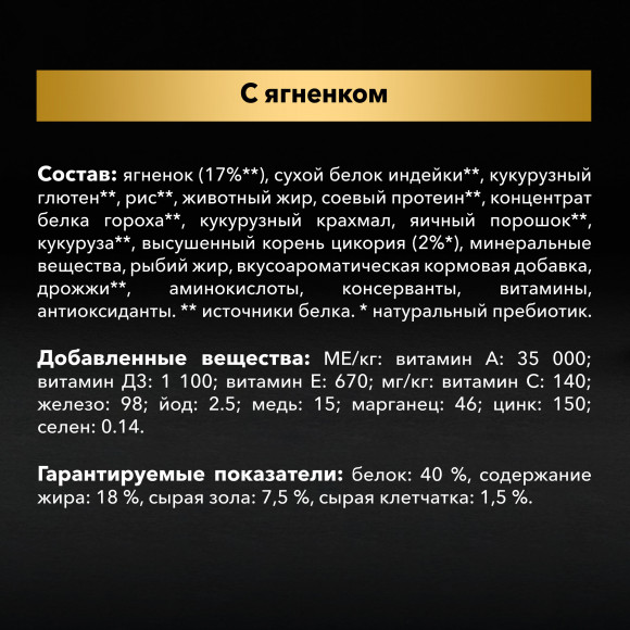Корм Purina Pro Plan для кошек с чувствительным пищеварением Ягненок 10кг