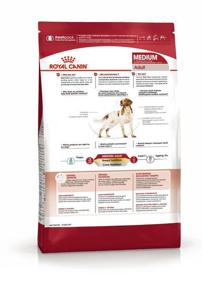 Корм Royal Canin для взрослых собак средних размеров Medium Adult 3 кг Корм Royal Canin для взрослых собак средних размеров Medium Adult 3 кг