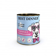 Ветеринарный влажный корм Best Dinner Exclusive Vet Profi Gastro для собак и щенков с чувствительным пищеварением (ТЕЛЯТИНА, ПОТРОШКИ) 340 г Ветеринарный влажный корм Best Dinner Exclusive Vet Profi Gastro для собак и щенков с чувствительным пищеварением (ТЕЛЯТИНА, ПОТРОШКИ) 340 г