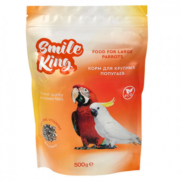 Smile King корм для крупных попугаев 500г