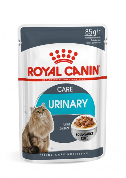 АКЦИЯ!!! Комплект влажного корма Royal Canin для кошек в соусе в целях профилактики мочекаменной болезни Urinary Care 3+1*85гр