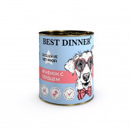 Ветеринарный влажный корм Best Dinner Exclusive Vet Profi Gastro для собак и щенков с чувствительным пищеварением (ЯГНЕНОК, СЕРДЦЕ) 340 г Ветеринарный влажный корм Best Dinner Exclusive Vet Profi Gastro для собак и щенков с чувствительным пищеварением (ЯГНЕНОК, СЕРДЦЕ) 340 г
