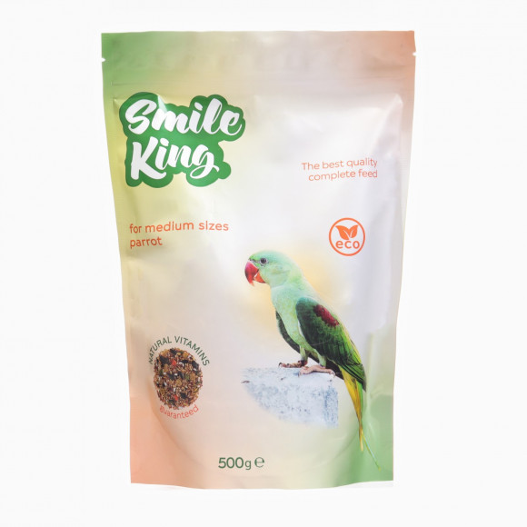 Smile King корм для средних попугаев 500г