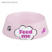 Миска для кошек Феликс 0.3л (розовая)