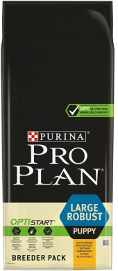 Корм Purina Pro Plan для щенков крупных пород с мощным телосложением, курица, 18кг Корм Purina Pro Plan для щенков крупных пород с мощным телосложением, курица, 18кг