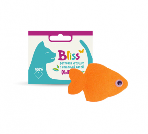 Игрушка Bliss с кошачьей мятой Рыбка
