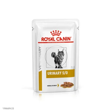 Ветеринарный влажный корм Royal Canin для кошек "Лечение и профилактика МКБ" Urinary S/O 85 г
