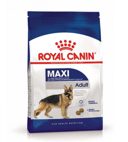 Корм Royal Canin для собак крупных размеров Maxi Adult 15кг
