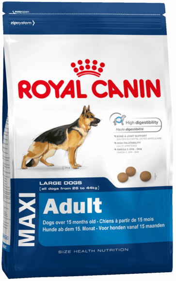 Корм Royal Canin для собак крупных размеров Maxi Adult 15 кг