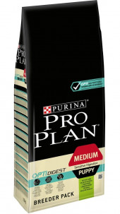 Корм Purina Pro Plan для щенят средних пород с чувствительным пищеварением, с ягненком, 18 кг Корм Purina Pro Plan для щенят средних пород с чувствительным пищеварением, с ягненком, 18 кг