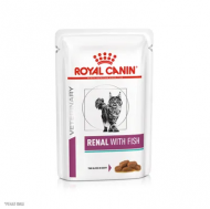 Ветеринарный влажный корм Royal Canin для кошек Лечение заболеваний почек Renal с рыбой 85 г