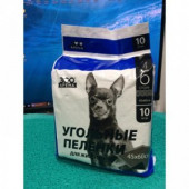 Пеленки угольные ЗооАрена для животных 45*60см (10шт) Пеленки угольные ЗооАрена для животных 45*60см (10шт)