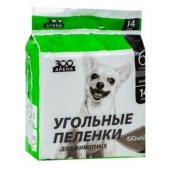 Пеленки угольные ЗооАрена для животных 60*60см (14шт) Пеленки угольные ЗооАрена для животных 60*60см (14шт)