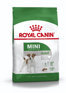 АКЦИЯ! Корм Royal Canin для взрослых собак малых пород (до 10 кг) с 10 мес. до 8 лет Mini Adult 500гр + 300гр в подарок