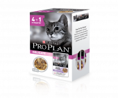 АКЦИЯ! (набор 4+1) Pro Plan Delicate для взрослых кошек с чувствительным пищеварением, индейка и ягненок в соусе, 5*85 гр АКЦИЯ! (набор 4+1) Pro Plan Delicate для взрослых кошек с чувствительным пищеварением, индейка и ягненок в соусе, 5*85 гр