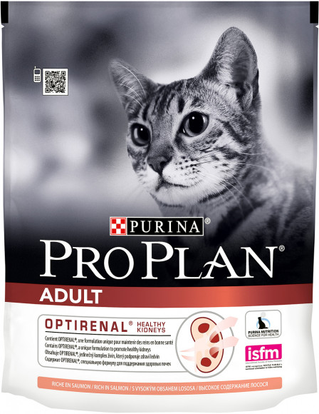Корм Purina Pro Plan "Adult" для взрослых кошек, с лососем, 400г