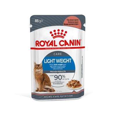 Влажный корм Royal Canin кусочки в соусе для кошек склонных к полноте Light Weight 85 г