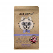 Корм Best Dinner Holistic для собак мелких пород гипоаллергенный Телятина и розмарин 3 кг Корм Best Dinner Holistic для собак мелких пород гипоаллергенный Телятина и розмарин 3 кг