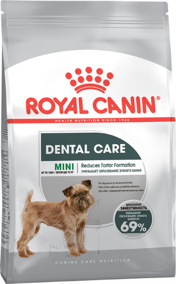 Корм Royal Canin для собак малых пород с повышенной чувствительностью зубов Mini Dental Care 1кг