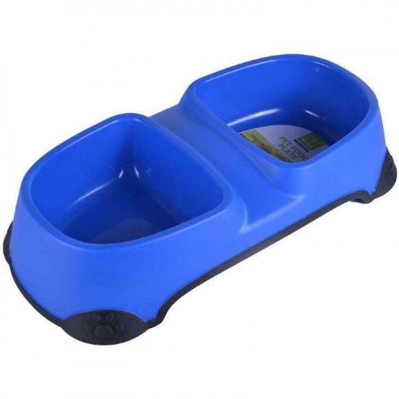 Миска NUNBELL для животных двойная 2х500мл 34х17х7см микс (арт.30919-0135)
