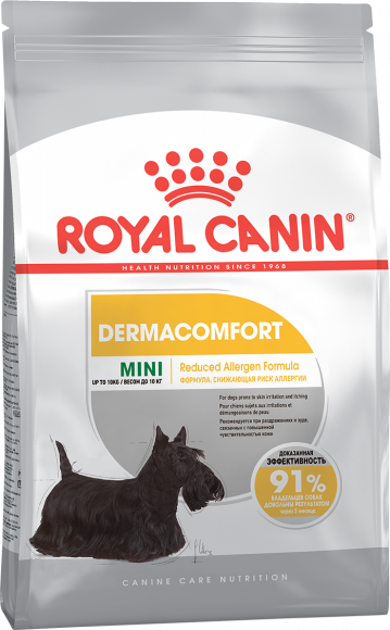 Корм Royal Canin для собак малых пород с чувствительной кожей Mini DermaComfort 26 2кг