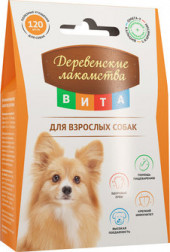 Деревенские лакомства ВИТА для взрослых собак 60г/120шт. Деревенские лакомства ВИТА для взрослых собак 60г/120шт.