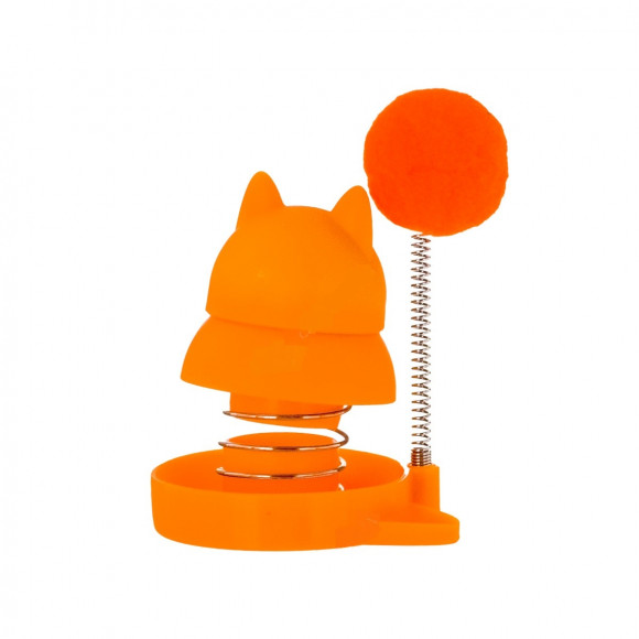 Игрушка-дразнилка WOGY Шарик меховой d2.5 см на пружинке (9 * 5,5 см) + кошачья мята, на липучке Игрушка-дразнилка WOGY Шарик меховой d2.5 см на пружинке (9 * 5,5 см) + кошачья мята, на липучке