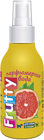 Парфюмерная вода Frutty Грейпфрут для собак и кошек 100мл Парфюмерная вода Frutty Грейпфрут для собак и кошек 100мл
